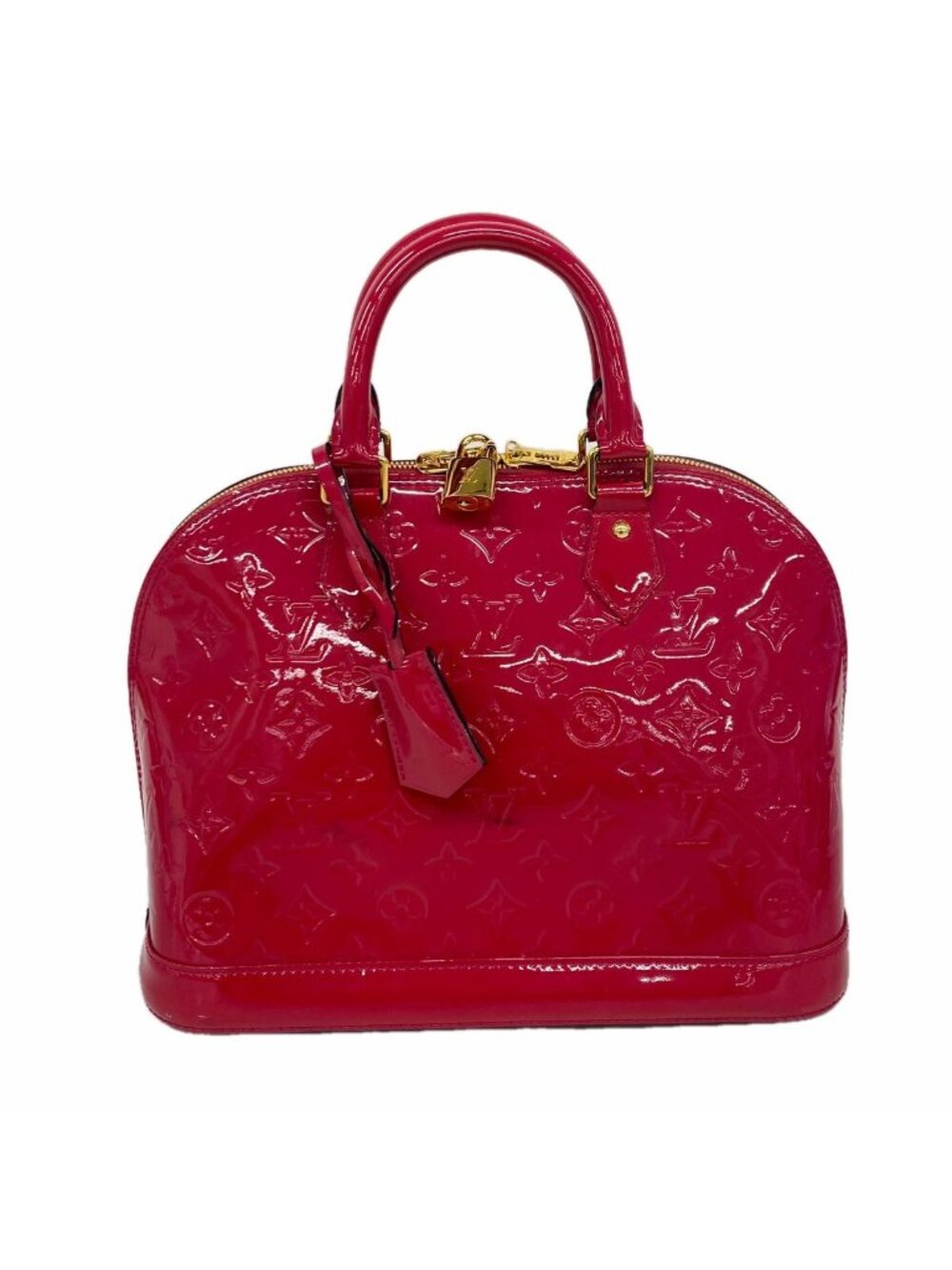 Louis Vuitton Handbag Vernis Alma PM Rose Indien